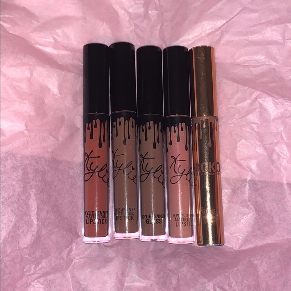 KYLIE cosmetics lipstick and lip gloss